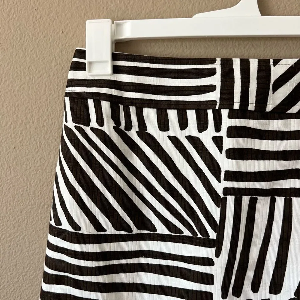 NWT Ann Taylor Petite Striped Mini Pencil Skirt